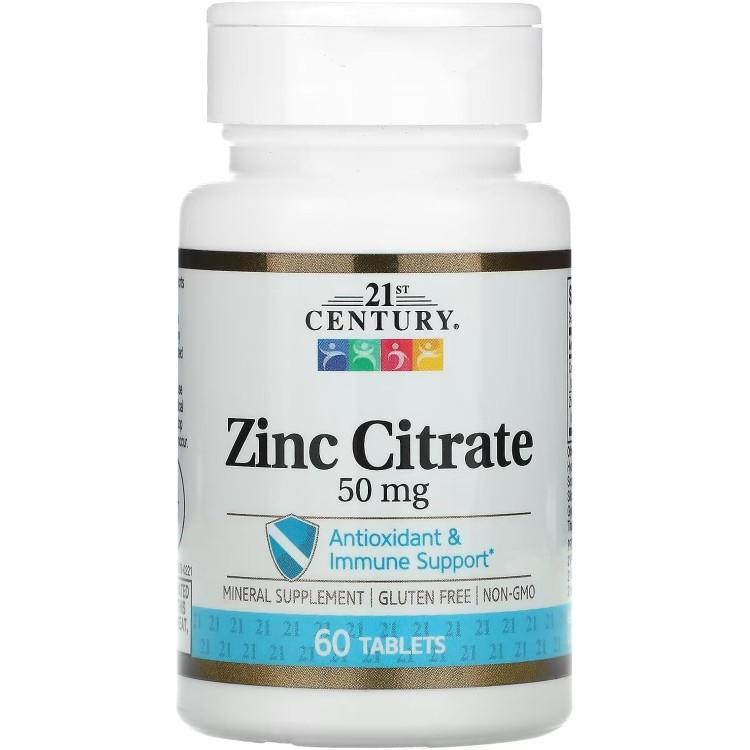 21st Century クエン酸亜鉛 50mg タブレット60粒 HealthCare Zinc