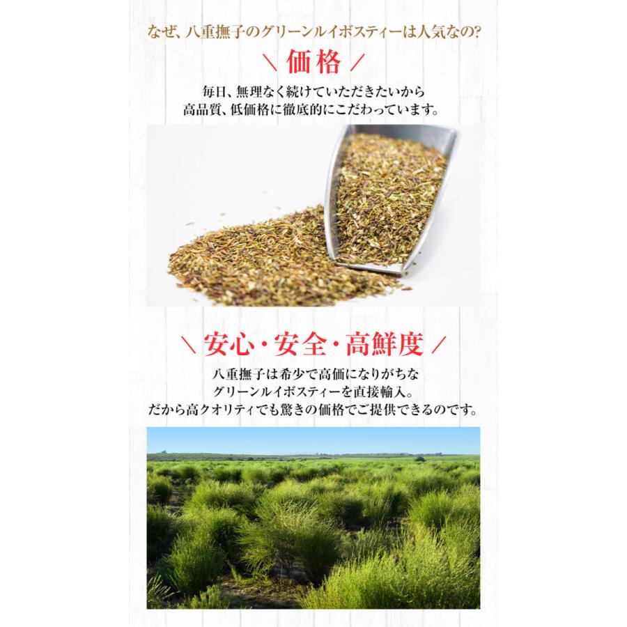 グリーンルイボスティー 55包 1000円ポッキリ　ティーバッグ　水出し 八重撫子 ルイボス パック | 八重撫子 | 02