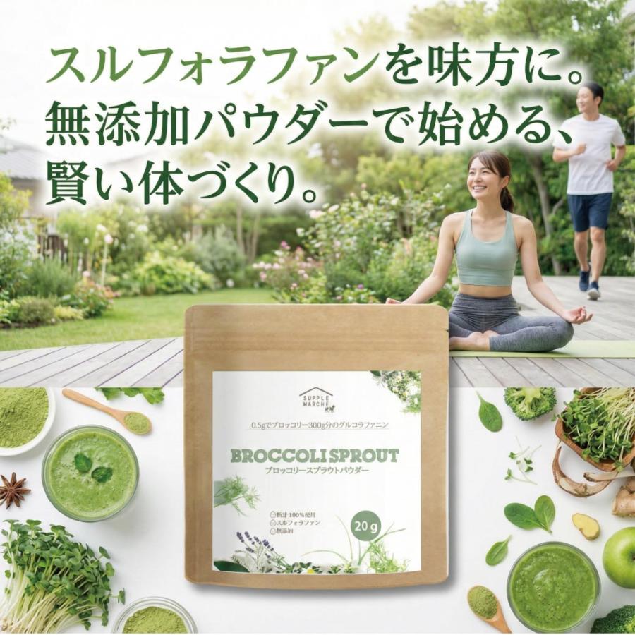 ブロッコリースプラウト パウダー 国産 無添加 スルフォラファン 20g 粉末 サプリ グルコラファニン 野菜不足 サプリメント 送料無料 365日発送 健康食品 爆買 |  | 10