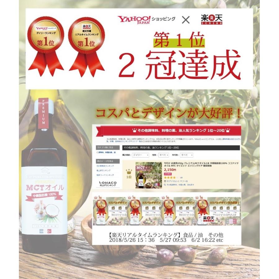 8 7発送予定 Mctオイル プレミアムmctオイル 450g 3本セット ダイエット 中鎖脂肪酸 100 ココナッツオイル Mtcoil New450 3 2 サプリマルシェ ヤフー店 通販 Yahoo ショッピング
