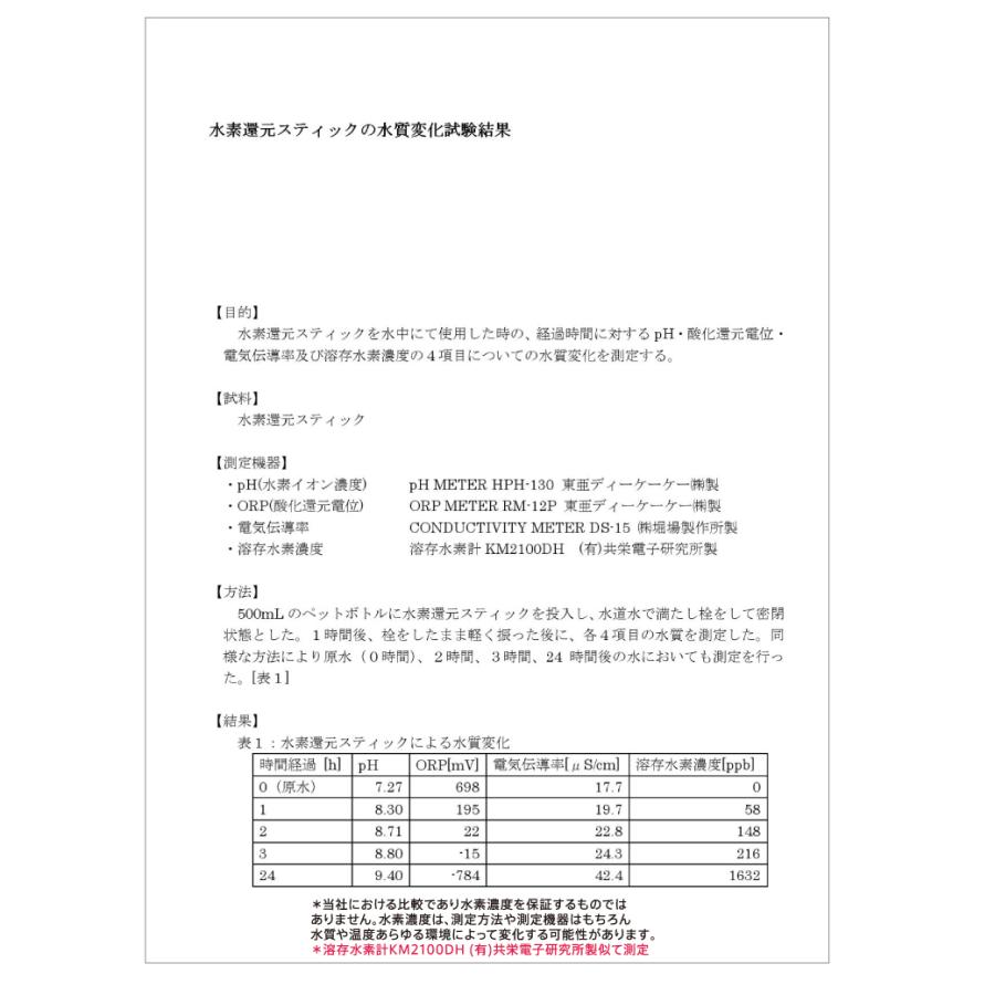 水素水生成器 水素水 スティック 10本 1800L用（約３0ヵ月） 日本製 特許 送料無料 エイジングケア 健康 ダイエット 国産 浄水器 お試し 365日発送 TV話題 爆買_16