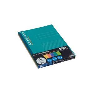まとめ）プラス ノートブック NO-003BS-5CP B5 B罫 5冊〔×10セット