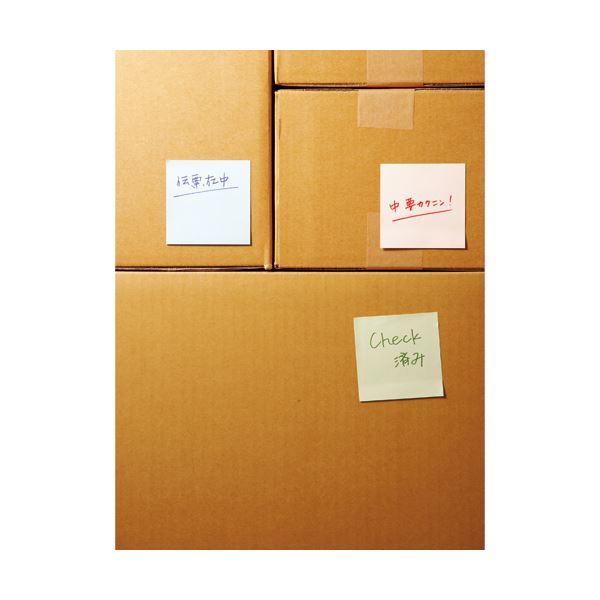 （まとめ） TANOSEE 広範囲のりふせん 75×25mm 4色 1パック（10冊） 〔×5セット〕_2