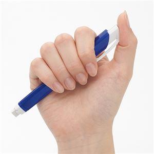 まとめ) ぺんてる ノック式ホルダー消しゴム「アインクリック」 メタル