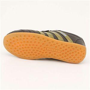 バイカー 鋼製 アイアントゥ スニーカー 靴 26.5cm ブラック×ブラウン