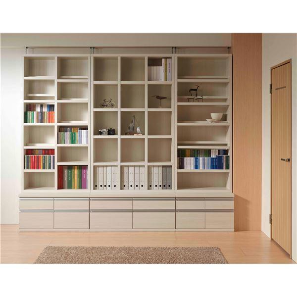 日本製 フナモコ コミックシェルフ【幅90×180cm】 リアルウォールナット フナモコ コミックシェルフ ハイタイプ 〔幅90×180cm〕 リアル