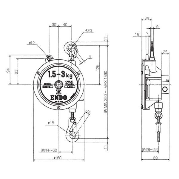 遠藤工業 EWS-5 スプリングバランサー 工具 作業工具 ツール DIY バランサー_1