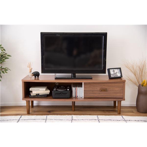 テレビ台 テレビボード 幅120cm S ウォールナット 木製 収納付き 脚付き トムテ リビング ダイニング インテリア家具_1
