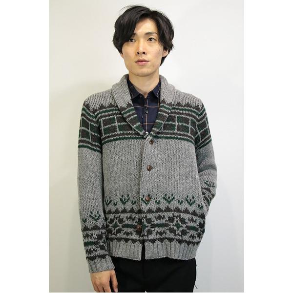 オンライン限定商品】 08sircus ジャガードニットジャケット GRAY