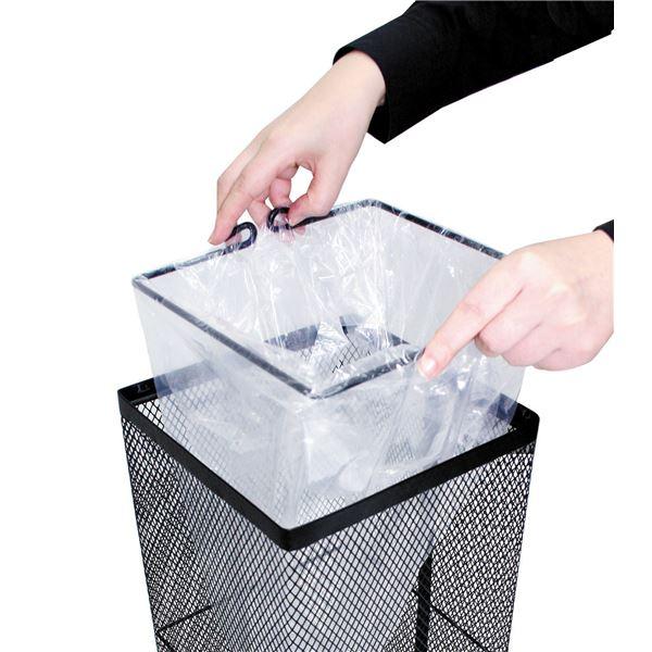 ダストボックス ゴミ箱 約20L 角型 屋内用 ステンレス製 中カゴ・底ゴム付き 市販20L用ポリ袋使用可 生活雑貨