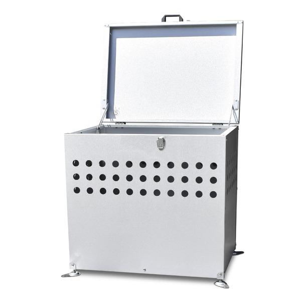 大型 ダストボックス ゴミ箱 屋外用 〔 200L 〕 DST-700 ガルバリウム鋼板 メタルテック 組立品〔代引不可〕_2