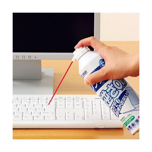 (まとめ）サンワサプライ ノンフロンエアダスター(逆さ使用OK) エコタイプ 350ml CD-31T 1セット(24本)〔×3セット〕