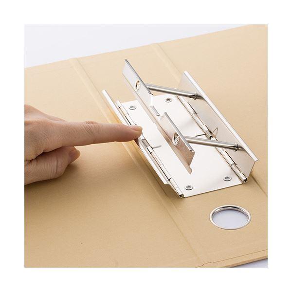 (まとめ）TANOSEE保存用ファイルN(片開き) A4タテ 800枚収容 80mmとじ 赤 1セット(24冊)〔×3セット〕の画像