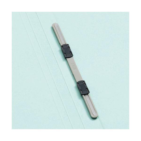 (まとめ) プラス フラットファイル 樹脂とじ具A3ヨコ 150枚収容 背幅18mm グリーン No.002N 1セット(10冊) 〔×10セット〕