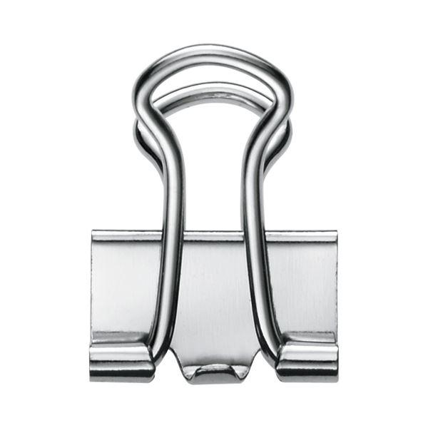 (まとめ) TANOSEE ダブルクリップ 粒 口幅10mm シルバー 1セット（100個：10個×10箱） 〔×30セット〕の画像