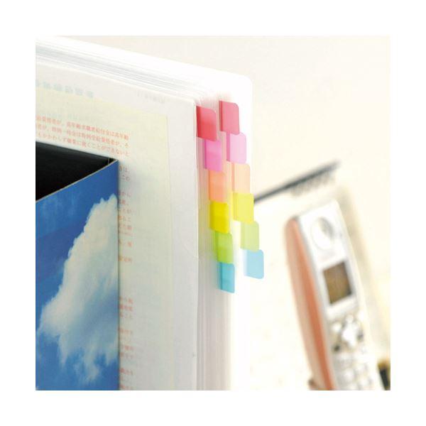 (まとめ) 3M ポストイット 超丈夫なインデックス 40×18mm ピンク／ブライトグリーン／オレンジ 686S-2 1パック（3冊） 〔×30セット〕の画像