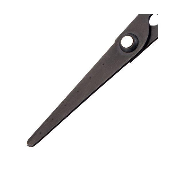 (まとめ) TANOSEE フッ素刃はさみ 刃先先丸 刃渡り65mm グレー 1本 〔×30セット〕