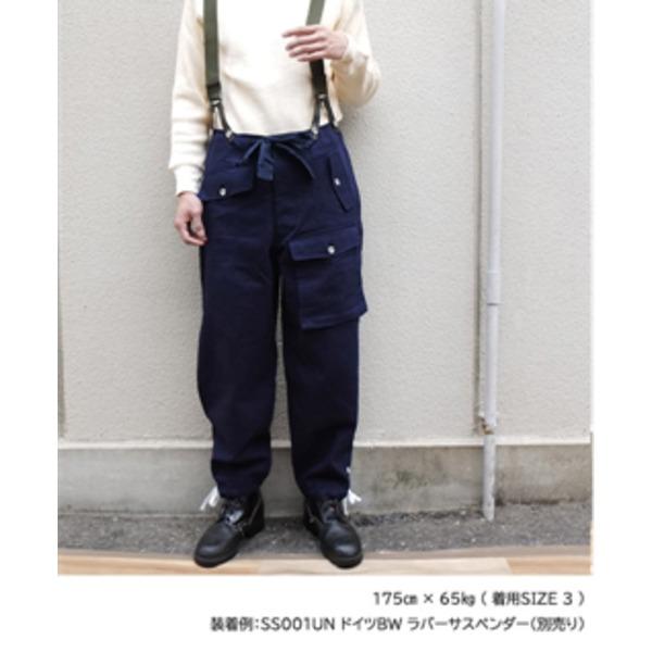 ドイツ軍 戦車部隊 戦闘服 パンツ レプリカ 3 L相当 ネイビー 綿