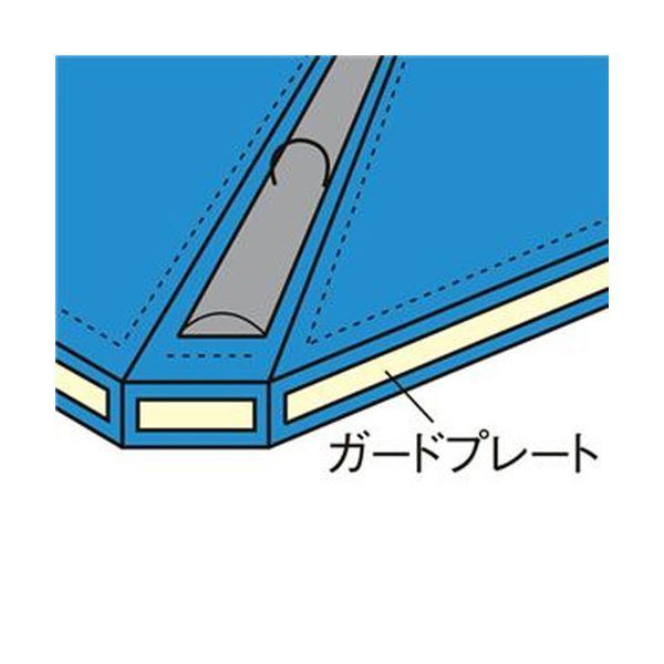 （まとめ）リヒトラブ カルテブック（クリヤー）A4タテ 4穴 背幅28mm グリーン HB417-3 1冊〔×5セット〕の画像