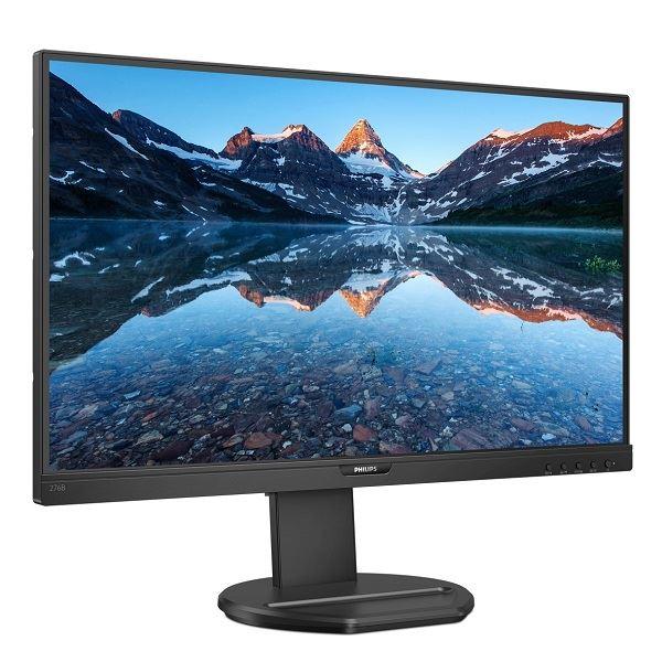 PHILIPS（ディスプレイ） 27型ワイド液晶ディスプレイ ブラック 5年間フル保証（WQHD／USBType-C／DP／HDMI／スピーカー搭載／昇降／回転／スウィーベル） 27...