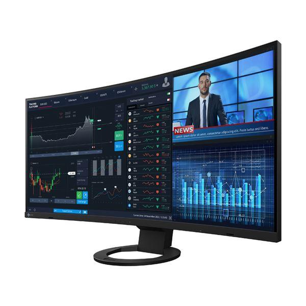 EIZO 95.3糎 37.5型色合い液晶管する FlexScan EV3895 黒いこと EV3895-BK