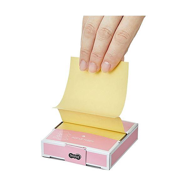 （まとめ）TANOSEE ポップアップふせん 紙箱付 75×75mm 1冊 〔×30セット〕の画像