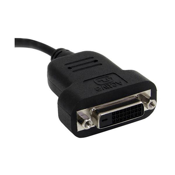 （まとめ）StarTech.com MiniDisplayPort-DVIアクティブ変換アダプタ Mini DisplayPort（オス）-DVI D（メス） MDP2DVIS 1個 〔×3セット〕_1