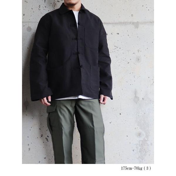 モールスキン チャイナジャケット 2 Lサイズ ナチュラル 綿100％ 保温