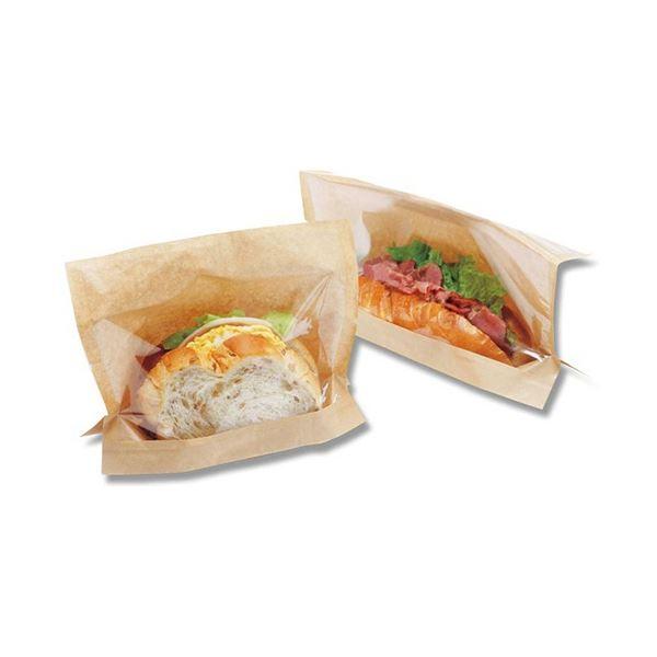 (まとめ) HEIKO 食品袋 窓付き ディッシュバッグ 無地 S #004180030 1パック(100枚) 〔×5セット〕の画像