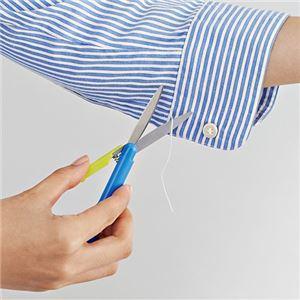 (まとめ) プラス フィットカットカーブ 携帯はさみツイッギー 刃渡り42mm ブラック SC-130P 1本 〔×10セット〕_4