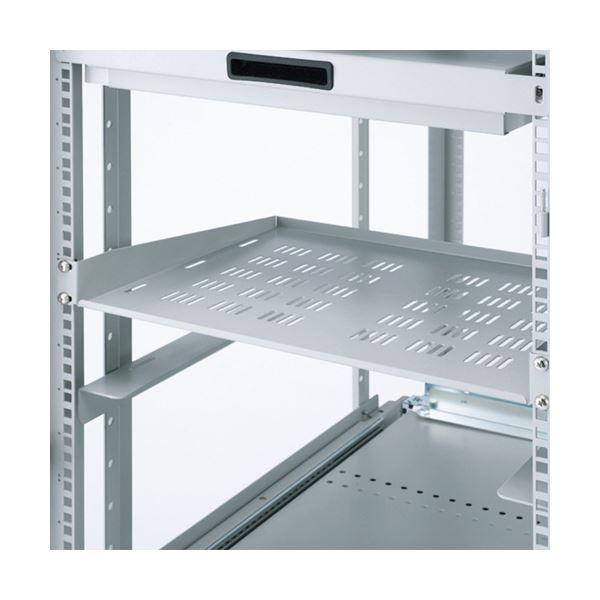 サンワサプライ EIA用スリット付棚板(1U) ライトグレー CP-NT1UGY 組立品_1