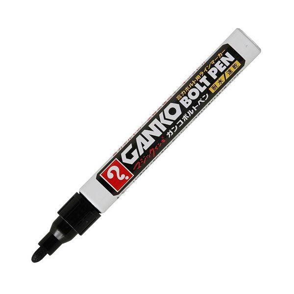 （まとめ）寺西化学 高力ボルト用ラインマーカーマジックインキ ガンコボルトペン パック入 黒 MKOBP-T1 1本〔×30セット〕_1