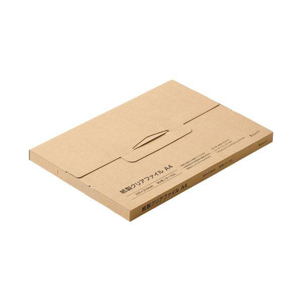 （まとめ）ハート 紙製クリアファイル A4ホワイト(片全面半透明) XW0101 1箱(30枚)〔×5セット〕_1