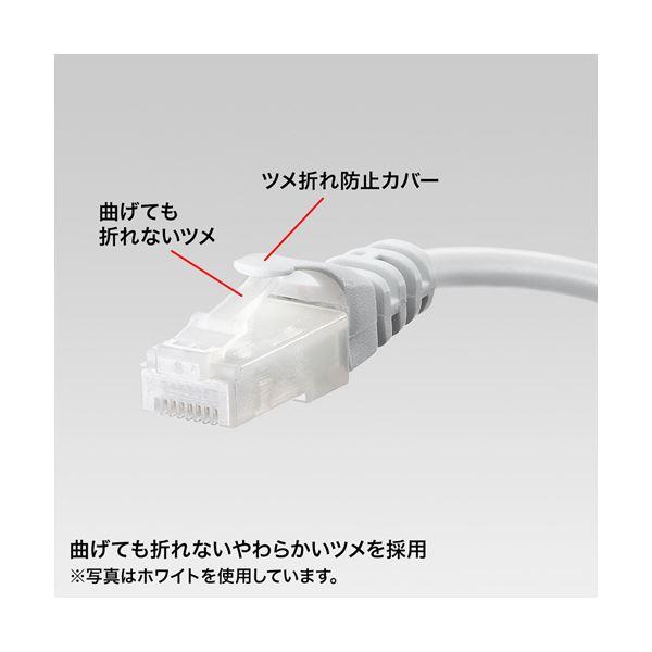 〔5個セット〕 サンワサプライ ツメ折れ防止CAT5eLANケーブル 10m LA-Y5TS-10DX5