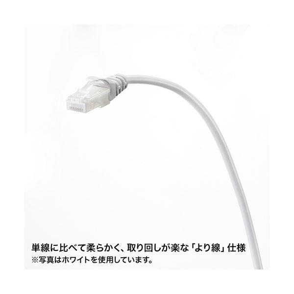 〔5個セット〕 サンワサプライ ツメ折れ防止CAT5eLANケーブル 10m LA-Y5TS-10DX5