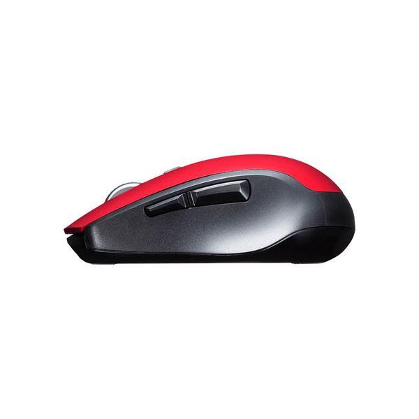 〔5個セット〕 サンワサプライ Bluetooth 5.0 ブルーLEDマウス レッド MA-BTBL162RX5_2