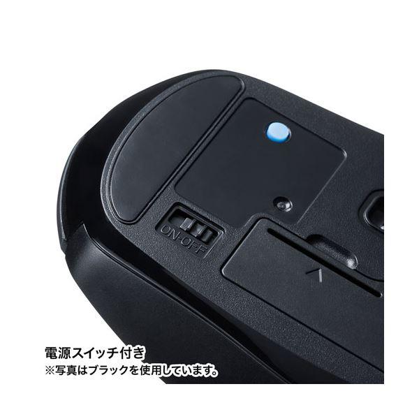 〔5個セット〕 サンワサプライ Bluetooth 5.0 ブルーLEDマウス レッド MA-BTBL162RX5_4