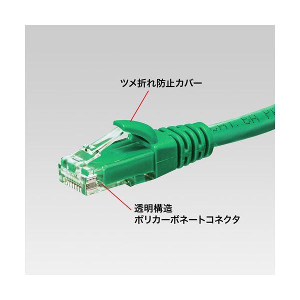 〔5個セット〕 サンワサプライ カテゴリ6Aより線LANケーブル 10m グリーン KB-T6AY-10GX5_3