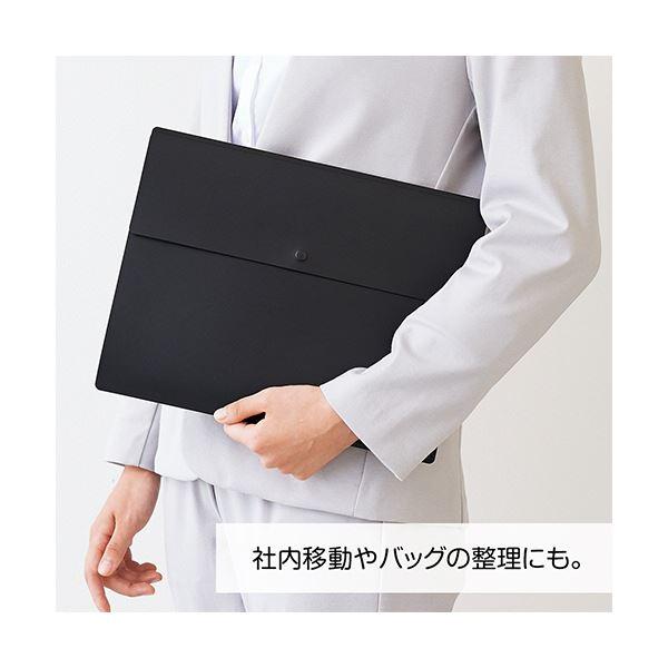 （まとめ） リヒトラブ Noir×noirポケットホルダー A4タテ 10ポケット F-5907 1冊 〔×10セット〕の画像