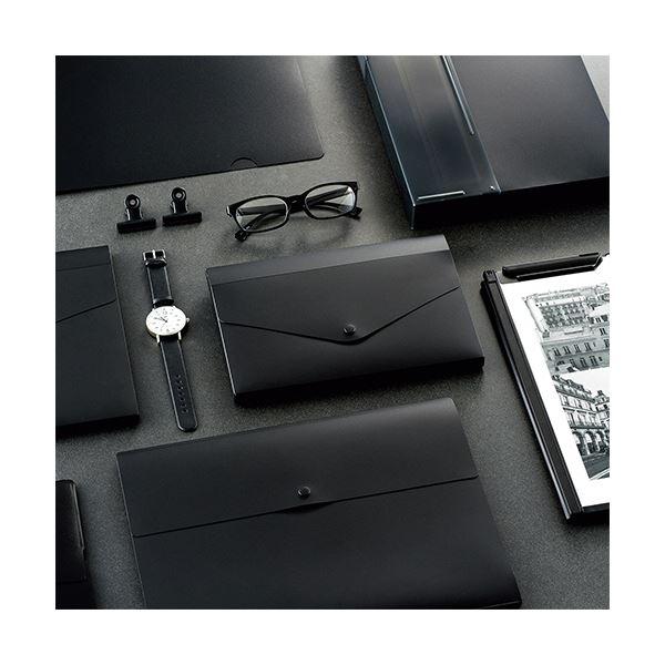 （まとめ） リヒトラブ Noir×noirポケットホルダー A4タテ 10ポケット F-5907 1冊 〔×10セット〕の画像