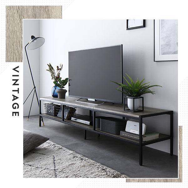 テレビボード テレビ台 単品 幅150cm ヴィンテージ オープンタイプ ローボード インテリア家具 TV台 TVボード 組立品_3