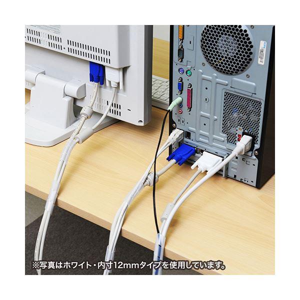 〔5個セット〕 サンワサプライ ケーブルタイ（スパイラル） CA-SP15BKN2X5_1