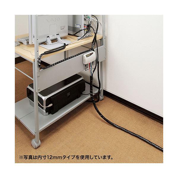 〔5個セット〕 サンワサプライ ケーブルタイ（スパイラル） CA-SP15BKN2X5_2