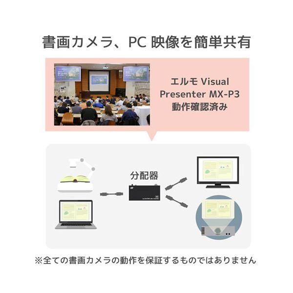 ラトックシステム 4K60Hz対応 1入力2出力 HDMI分配器(動作モード機能付) RS-HDSP2M-4K｜supplement-k｜05