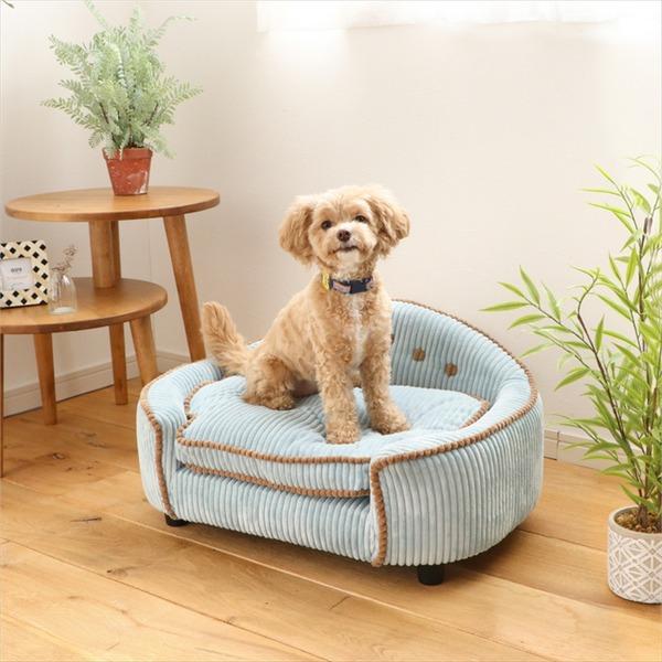 ペット用 ベッド ソファ 犬用 猫用 MARRON マロン BL ブルー ペット