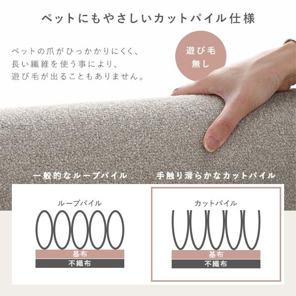 ファブリック フロアタイル 単色10枚セット 約40×40cm×10枚 ベージュ 撥水 防ダニ 防炎 床暖房対応 洗える_13