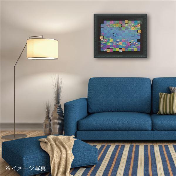 ユーパワー 名画モザイクアート Gel加工 アートフレーム Mサイズ モネ「睡蓮」_2