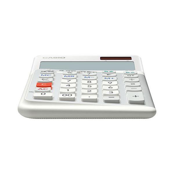 CASIO 人間工学電卓 ジャストサイズ12桁 ホワイト JE-12D-WE-N_3