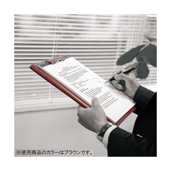 レイメイ藤井 zeitVektor クリップファイル (A4) 再生皮革製 ブラック ZVF654Bの画像