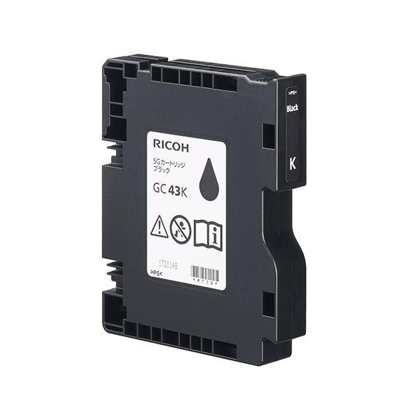 まとめ） RICOH リコー 515946 SGカートリッジ GC43K ブラック（純正品